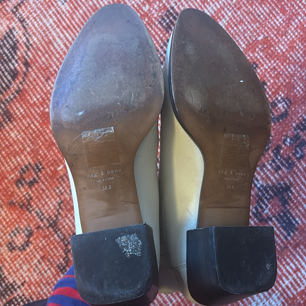 Rag & Bone White Leather Rover Booties - Picture 12 of 13
